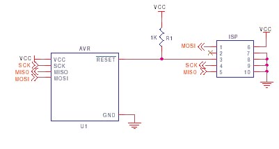 AVR ISP circuit schematic 2