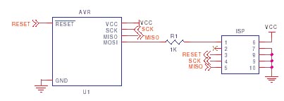 AVR ISP circuit schematic 3
