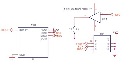 AVR ISP circuit schematic 7