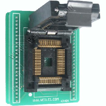 Kanda - Wellon PQFP80-M430 Socket Converter for devices in QFP 112 pin packages including MC68 series