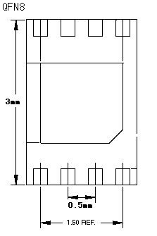 8-pin QFN dimensions
