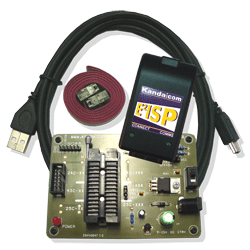 Kanda - USB Serial EEPROM ISP programmer and Board with ZIF socket