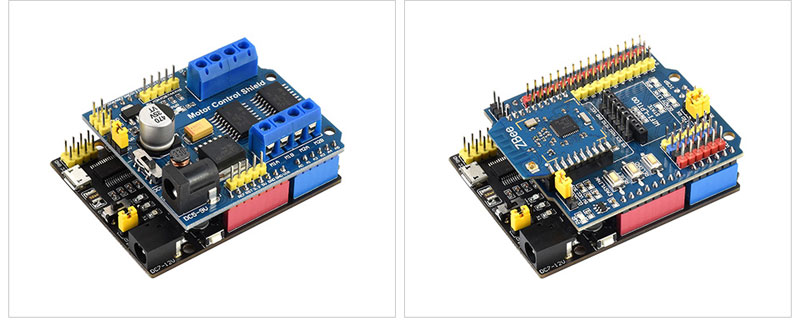 arduino shields mounted