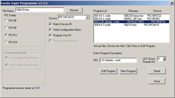 PC software layout