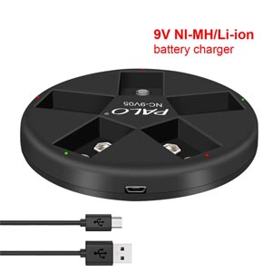 Kanda - USB charger for 9V PP3 Li-ion and MiMH batteries