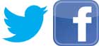 Kanda twitter and facebook logos